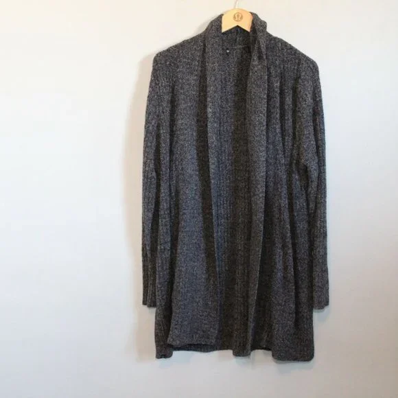 Barefoot Dreams CozyChic Lite Montecito Cardigan 494 Heathered Gray 2X/3X H11948 - Picture 5 of 10